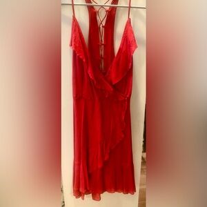 Urban Outfitters Red flowy Mini dress